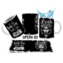Caneca 325ml Já não sou eu quem vive, mas Cristo vive em mim