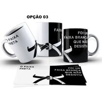 Caneca 325ml Jiu-Jitsu Brasileiro Artes Maciais Luta