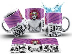 Caneca 325ml Madonna Eu sou minha própria experimentação