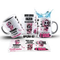 Caneca 325ml Meme Hummm Eu gosto assim Amostradinha Feminino