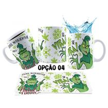 Caneca 325ml Modo Grinch Fases do Natal Só Vim Pela Treta Caneca 325ml Modo Grinch Fases do Natal Só Vim Pela Treta