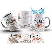 Caneca 325ml Namorado E os anjos cantam nosso amor Eu Te Amo