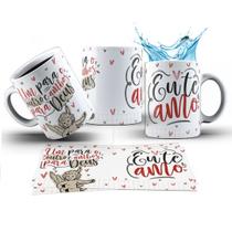 Caneca 325ml Namorados Um para o outro e ambos para Deus