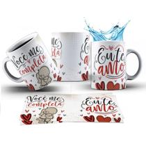 Caneca 325ml Namorados Você Me completa! Eu te amo