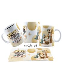 Caneca 325ml Natal Cute Jesus Nasceu Nosso Salvador Cristã Caneca 325ml Natal Cute Jesus Nasceu Nosso Salvador Cristã