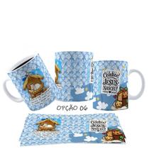 Caneca 325ml Natal Cute Jesus Nasceu Nosso Salvador Cristã Caneca 325ml Natal Cute Jesus Nasceu Nosso Salvador Cristã