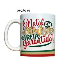 Caneca 325ml Natal em família (treta ou felicidade)garantida