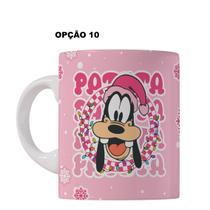 Caneca 325ml Natal Mickey Minnie Donald Margarida Pateta Plu