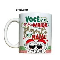 Caneca 325ml Natal Você é o meu maior presente de natal