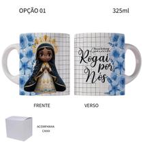 Caneca 325ml Nossa Senhora Aparecida Religiosa Católica