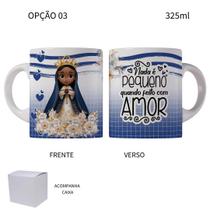 Caneca 325ml Nossa Senhora Aparecida Religiosa Católica