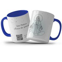 Caneca 325ml Orações Cristã Aparecida, Creio, Ave-Maria Caneca 325ml Orações Cristã Aparecida, Creio, Ave-Maria
