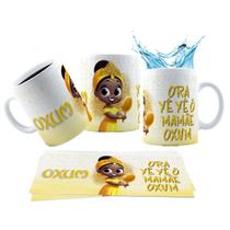 Caneca 325ml Orixás Umbanda Candomblé Quimbanda Ogum, Oxum