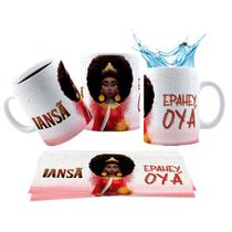 Caneca 325ml Orixás Umbanda Candomblé Quimbanda Ogum, Oxum