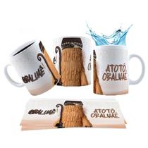 Caneca 325ml Orixás Umbanda Candomblé Quimbanda Ogum, Oxum