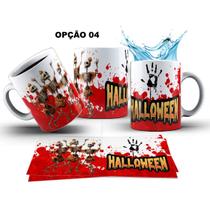 Caneca 325ml Palhaços, Bonecas Dia Das Bruxas Halloween