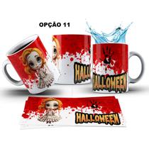 Caneca 325ml Palhaços, Bonecas Dia Das Bruxas Halloween