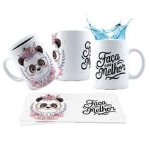 Caneca 325ml Panda Faça o seu melhor, seja você Motivacional