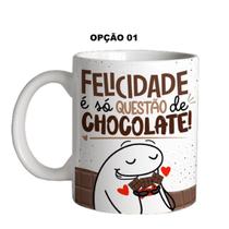 Caneca 325ml Páscoa Felicidade é só questão de chocolate