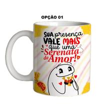 Caneca 325ml Páscoa Serenata de amor Sua presença vale mais