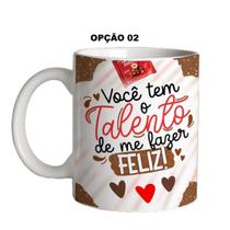 Caneca 325ml Páscoa Você tem o talento de me fazer feliz Caneca 325ml Páscoa Você tem o talento de me fazer feliz