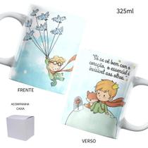 Caneca 325ml Pequeno Príncipe Aquarela Só se vê bem