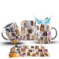 Caneca 325ml Pets Hamster Meme Figurinhas Engraçadas