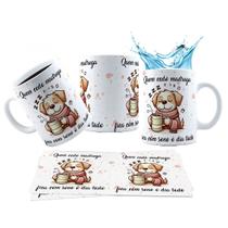 Caneca 325ml Pets Quem cedo madruga fica com sono o dia todo