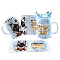 Caneca 325ml Pets Sem paciência para gente chata Engraçadas Caneca 325ml Pets Sem paciência para gente chata Engraçadas