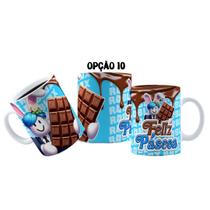 Caneca 325ml Plástico Feliz Páscoa Ro Blox Bloquinhos