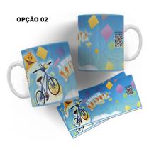 Caneca 325ml Plástico Interativa QR Code Histórinha Infantil
