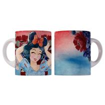 Caneca 325ml Plástico Princesas Ariel, Cinderela, Tiana Bela