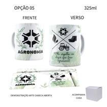 Caneca 325ml Profissões Agronomia Agrônomo Agrônoma