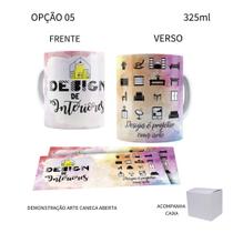 Caneca 325ml Profissões Designer de Interiores