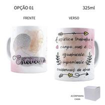 Caneca 325ml Profissões Estética Esteticista