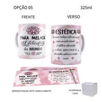 Caneca 325ml Profissões Estética Esteticista Caneca 325ml Profissões Estética Esteticista