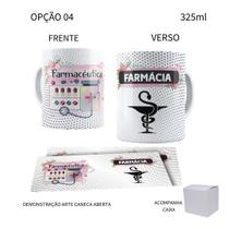 Caneca 325ml Profissões Farmácia Farmacêutico Farmacêutica