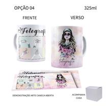Caneca 325ml Profissões Fotografia Fotógrafo Fotógrafa
