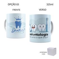 Caneca 325ml Profissões Odontologia Dentista