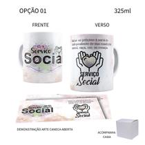 Caneca 325ml Profissões Serviço Social Assistente Social Caneca 325ml Profissões Serviço Social Assistente Social
