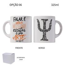 Caneca 325ml Psicóloga Psicologia