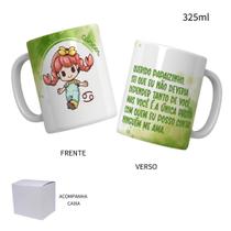 Caneca 325ML Signos Chibi Áries Touro Gêmeos Câncer Leão etc