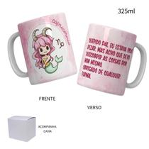 Caneca 325ML Signos Chibi Áries Touro Gêmeos Câncer Leão etc