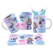 Caneca 325ml Stitch Eu sou uma pessoa calma, doce, tranquila