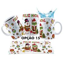 Caneca 325ml Stitch Green Grinch Natal Não vou e pronto!