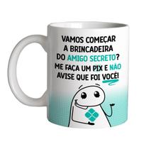 Caneca 325ml Vamos começar a brincadeira do amigo secreto