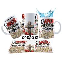 Caneca 325ml Verdadeira Páscoa Jesus Cristo O amor venceu
