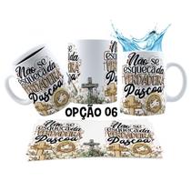 Caneca 325ml Verdadeira Páscoa Jesus Cristo O amor venceu
