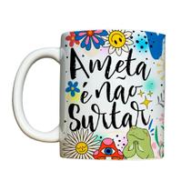 Caneca 325ml Vibes Engraçadas A meta é não surtar