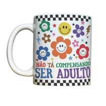 Caneca 325ml Vibes Engraçadas Não tá compensando ser adulto